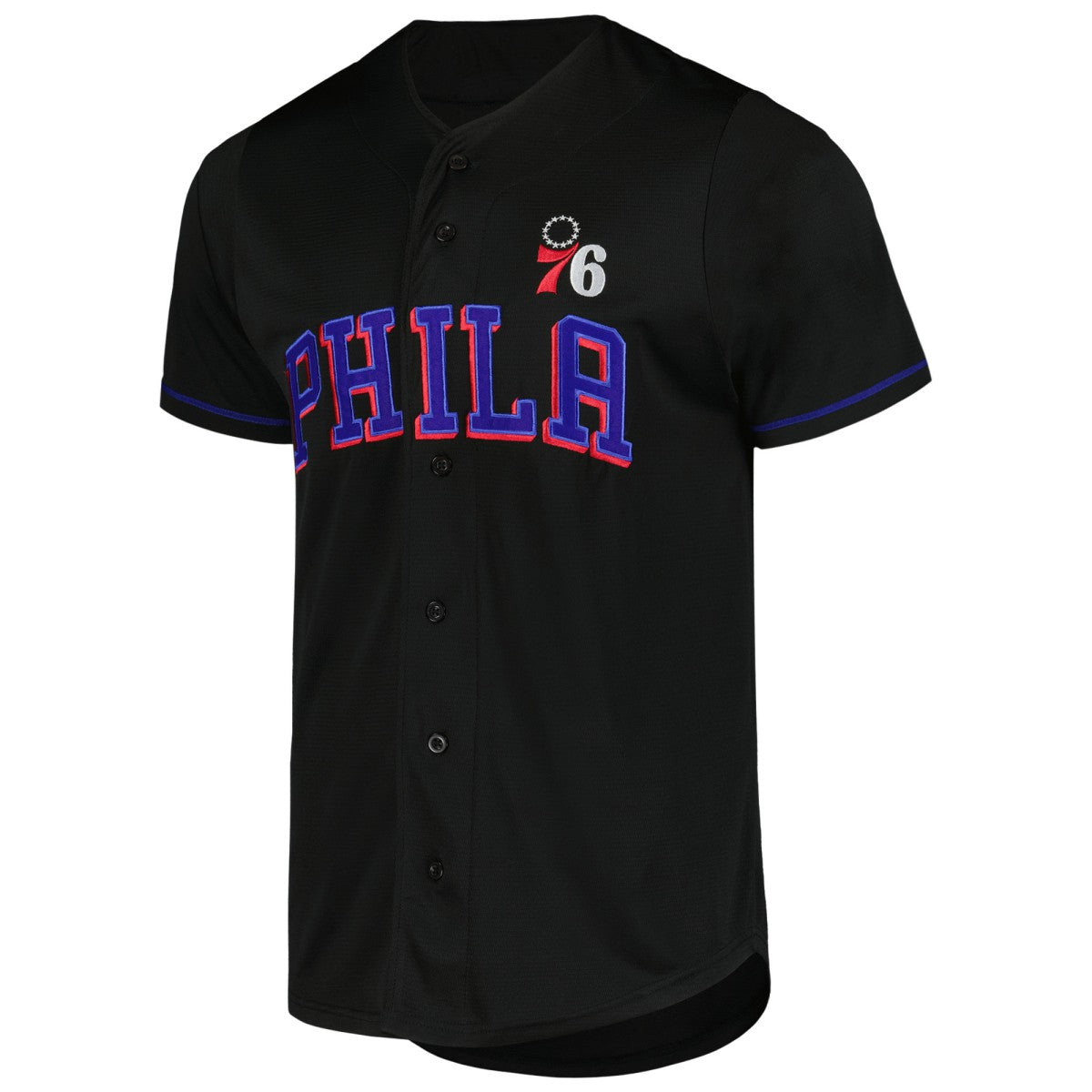 Fanatics Philadelphia 76ers Pop Baseball Jersey Black