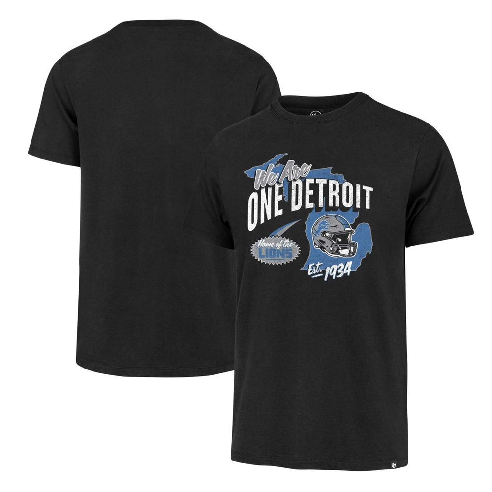 Detroit Lions '47 Regional Franklin T-Shirt - Black - 47 brand