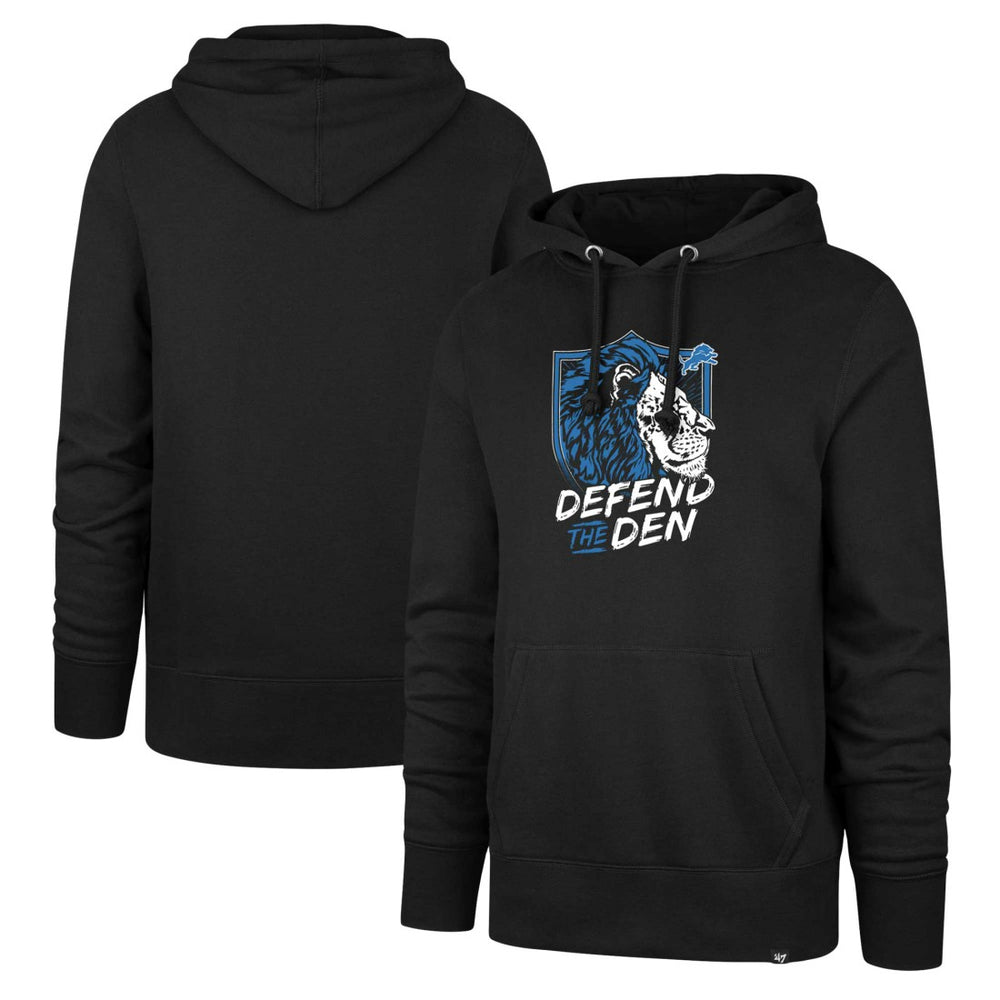 Detroit Lions '47 Men's Regional Headline Hoodie - Black - 47 brand