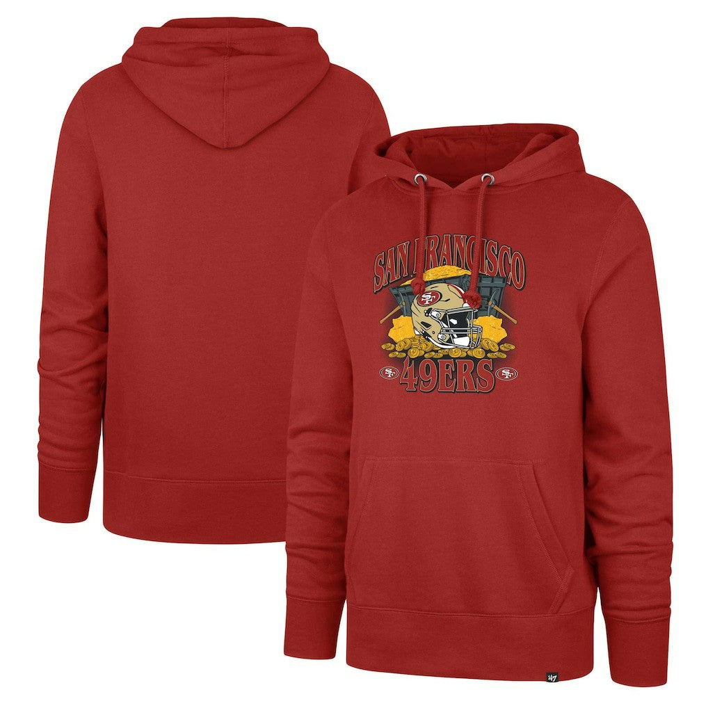 San Francisco 49ers '47 Men's Regional Headline Hoodie - Scarlet - 47 brand