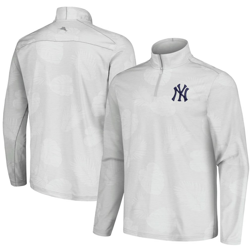 New York Yankees Tommy Bahama Delray Frond IslandZone Half-Zip Jacket Discount