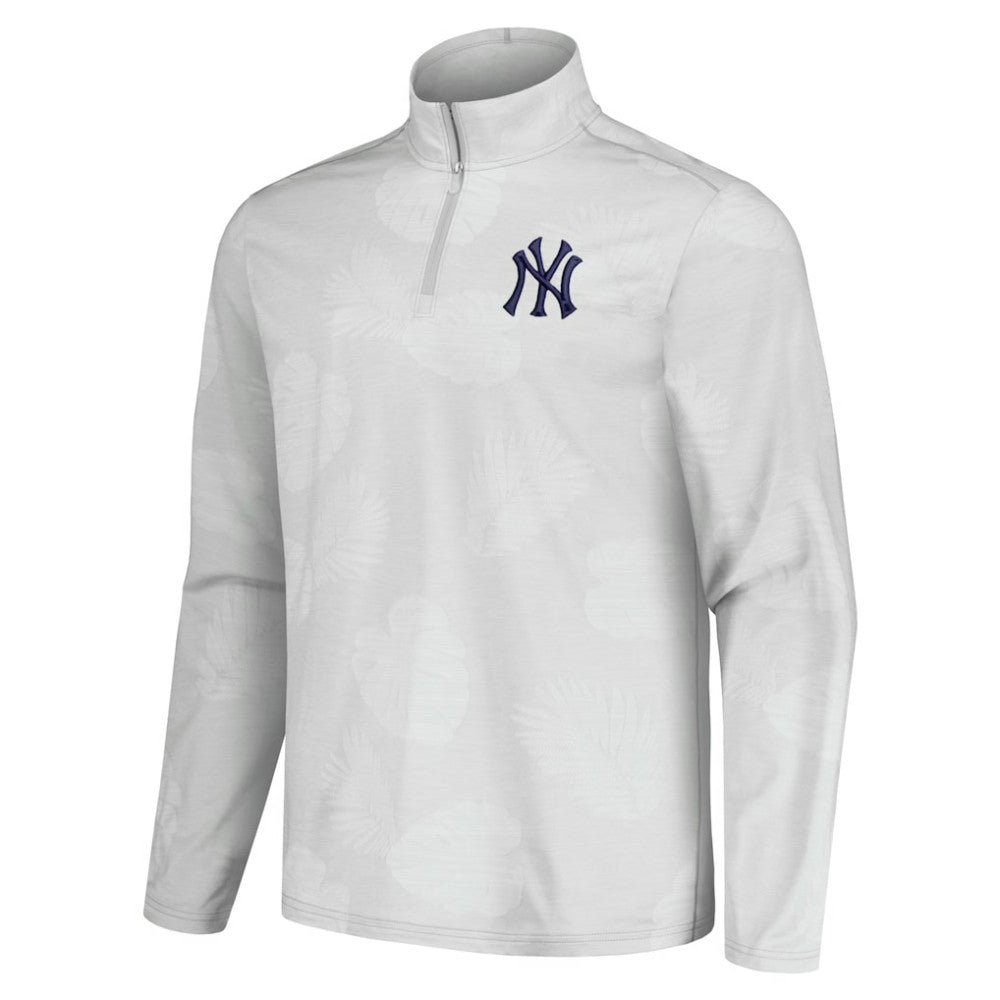New York Yankees Tommy Bahama Delray Frond IslandZone Half-Zip Jacket Discount