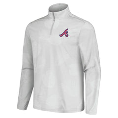 Atlanta Braves Tommy Bahama Delray Frond IslandZone Half-Zip Jacket Outlet