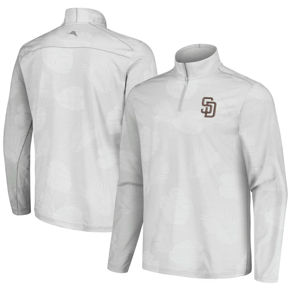 San Diego Padres Tommy Bahama Delray Frond IslandZone Half-Zip Jacket Online
