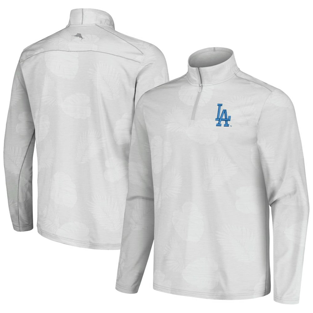 Los Angeles Dodgers Tommy Bahama Delray Frond IslandZone Half-Zip Jacket Discount