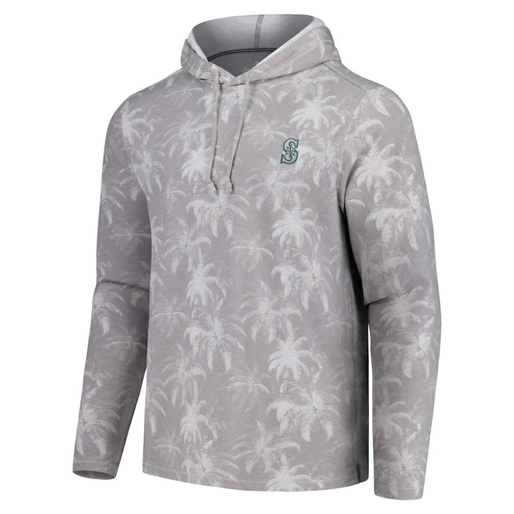 Seattle Mariners Tommy Bahama Palm Frenzy Hoodie Long Sleeve T-Shirt Outlet