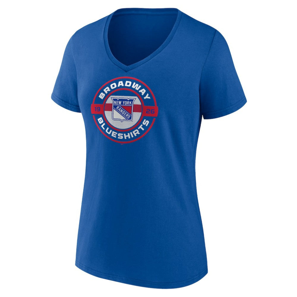 New York Rangers Fanatics Women's Local A V-Neck T-Shirt - Blue | Fanatics near me