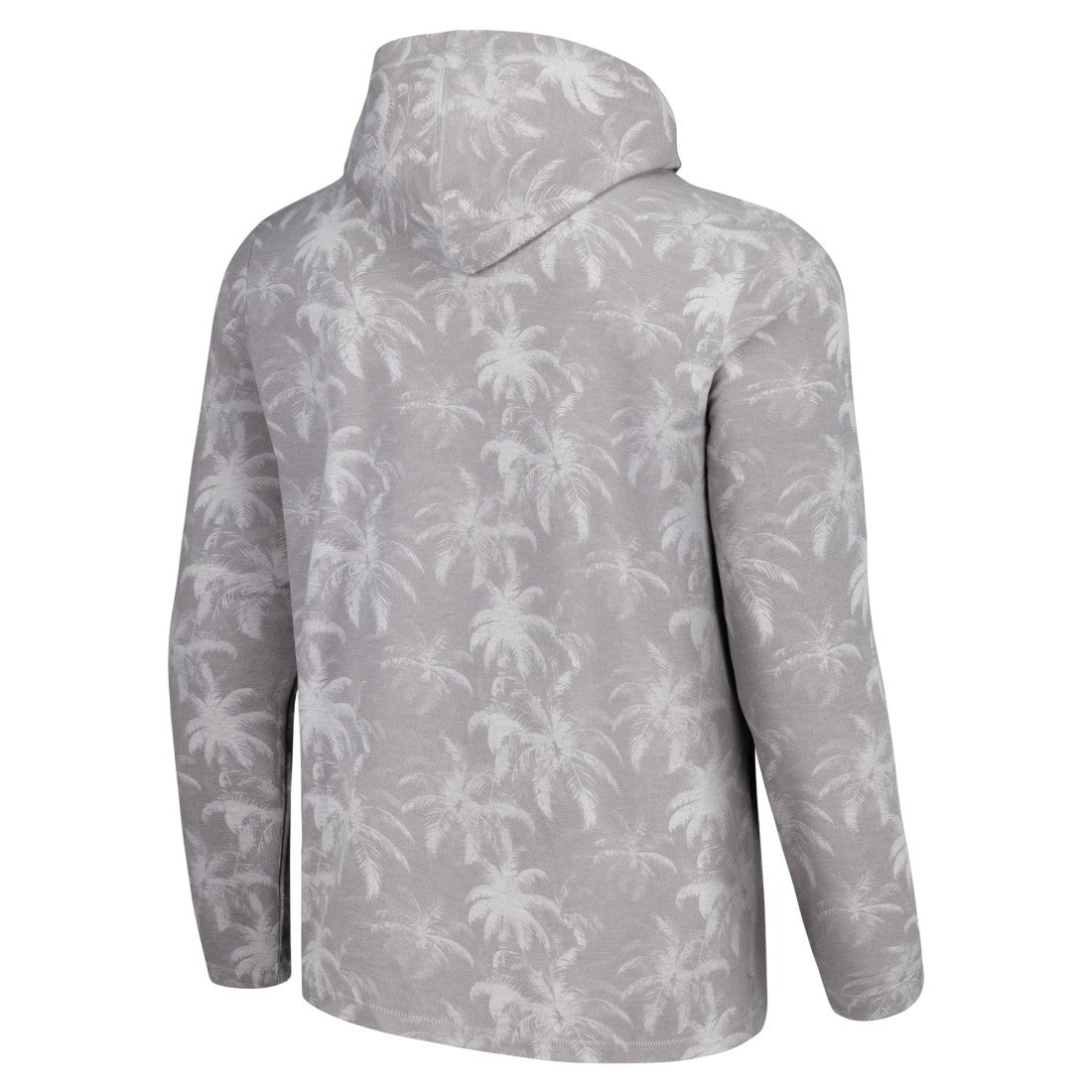 New York Jets Palm Frenzy Hoodie Long Sleeve T-Shirt - Gray - Tommy Bahama