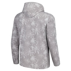 New York Jets Palm Frenzy Hoodie Long Sleeve T-Shirt - Gray - Tommy Bahama