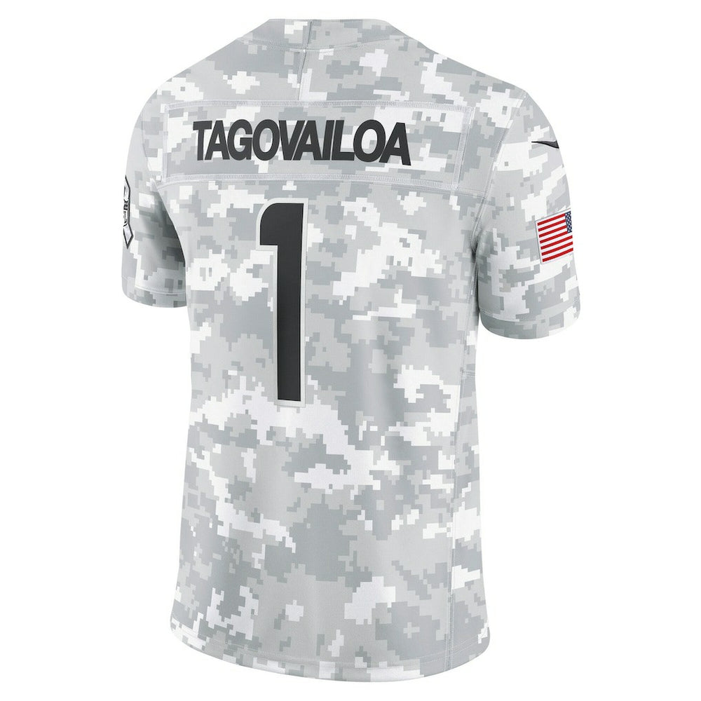 Tua Tagovailoa Miami Dolphins 2024 Salute to Service Limited Jersey - Arctic Camo - Nike