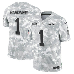 Sauce Gardner New York Jets 2024 Salute to Service Limited Jersey - Arctic Camo - Nike