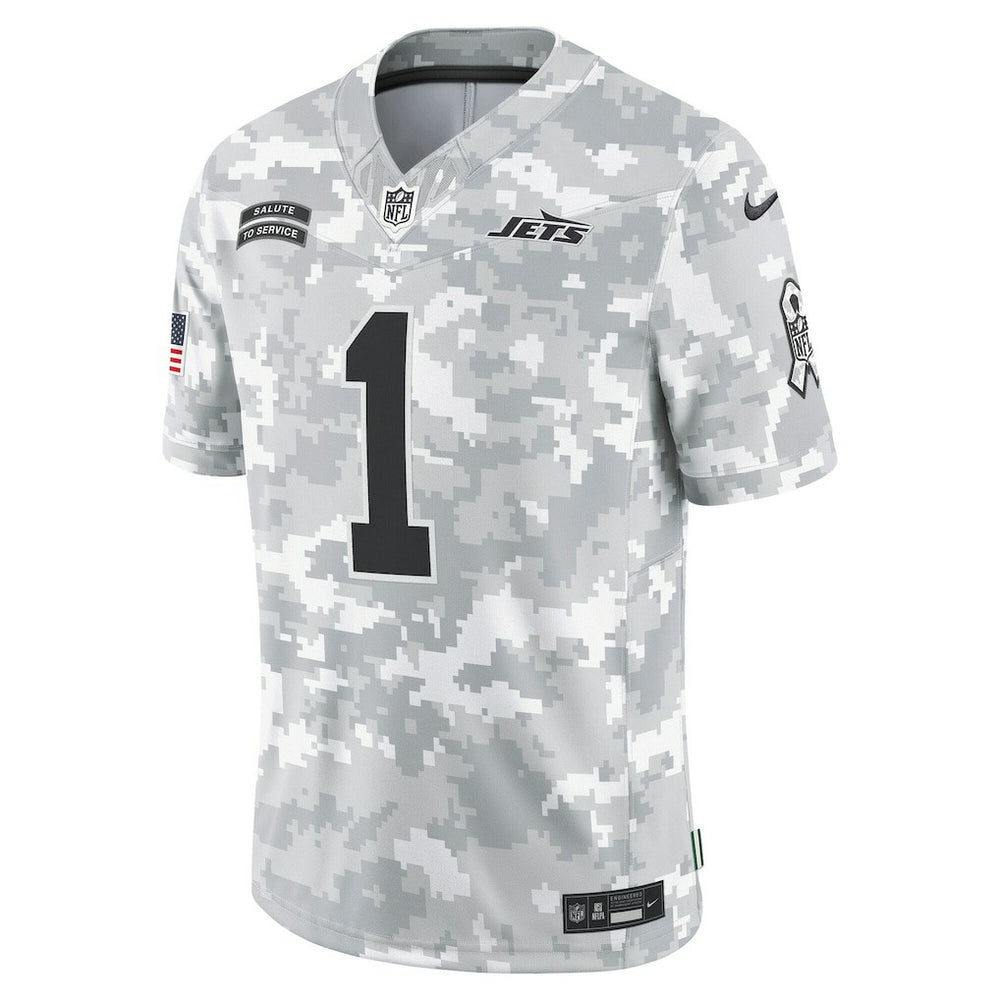 Sauce Gardner New York Jets 2024 Salute to Service Limited Jersey - Arctic Camo - Nike
