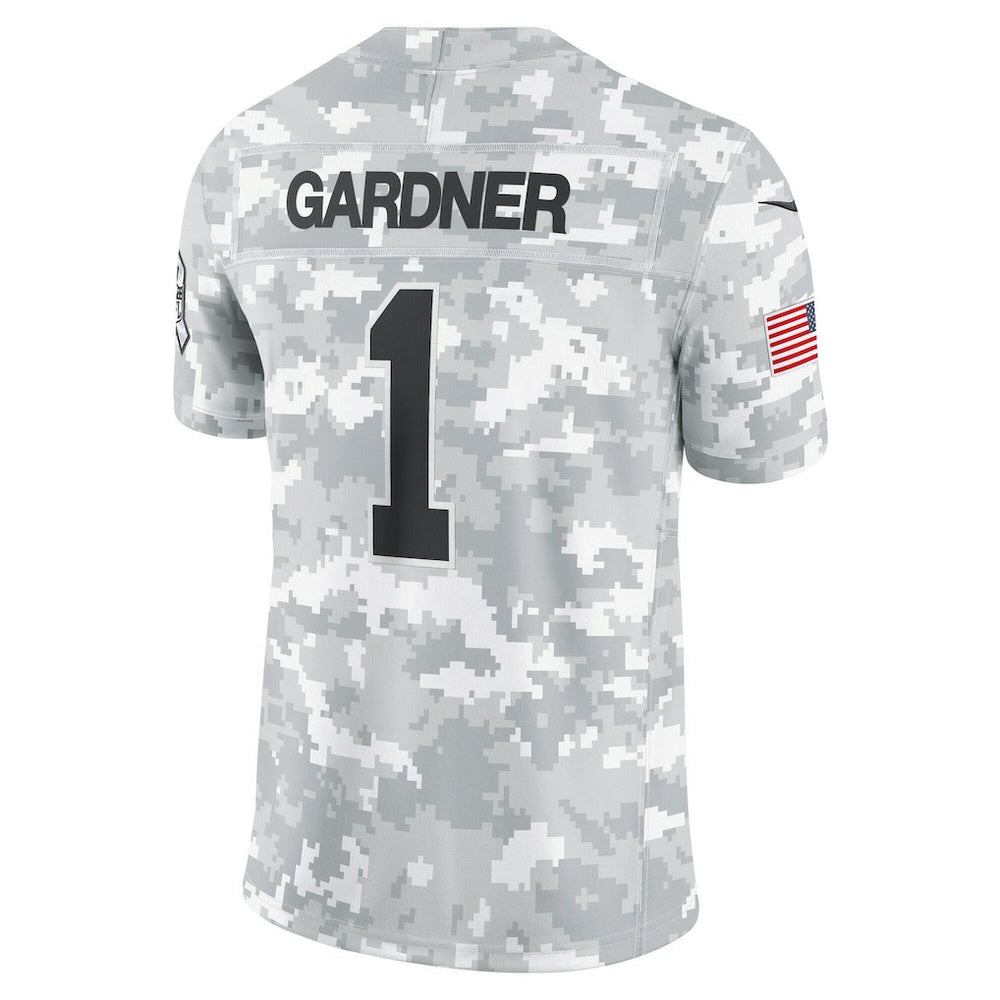 Sauce Gardner New York Jets 2024 Salute to Service Limited Jersey - Arctic Camo - Nike