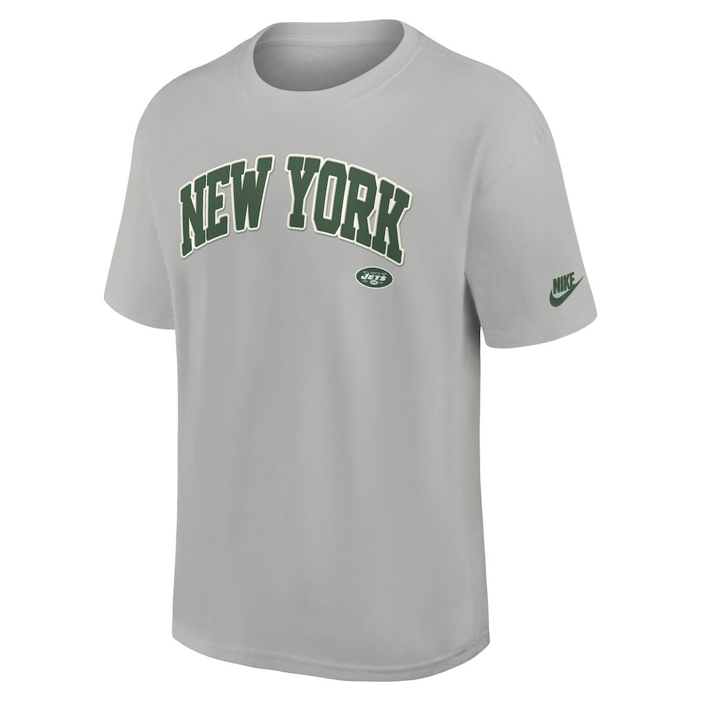 New York Jets Rewind Statement Max90 T-Shirt - Gray - Nike
