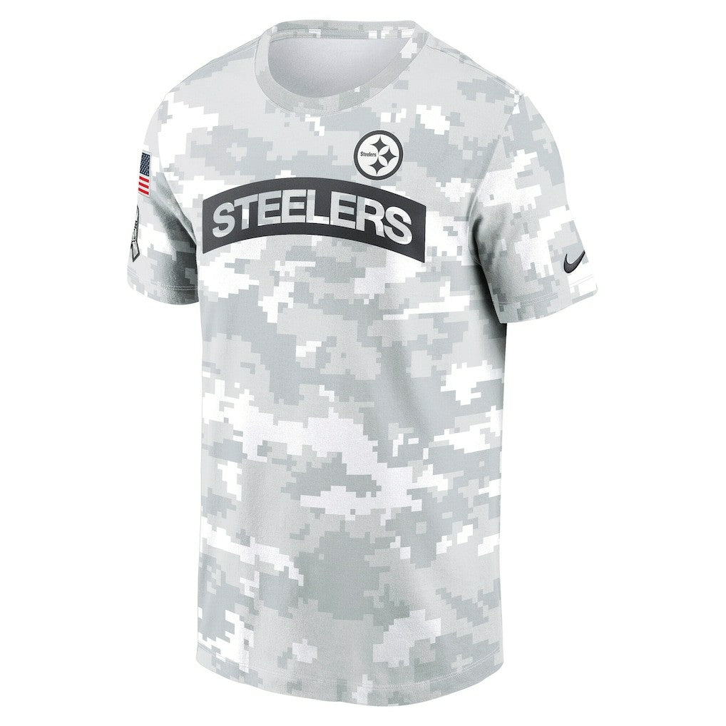 Pittsburgh Steelers 2024 Salute To Service Performance T-Shirt - Arctic Camo - Nike