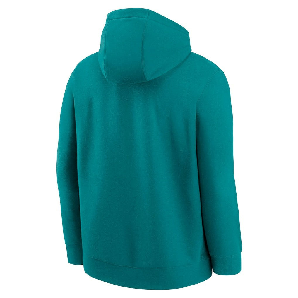 Miami Dolphins Rewind Club Logo Pullover Hoodie - Aqua - Nike