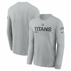 Tennessee Titans 2024 Salute To Service Long Sleeve T-Shirt - Gray - Nike