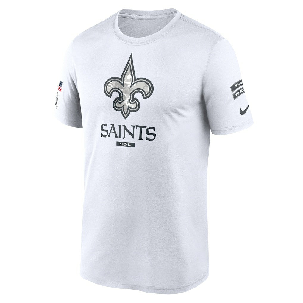 New Orleans Saints 2024 Salute To Service Legend Performance T-Shirt - White - Nike
