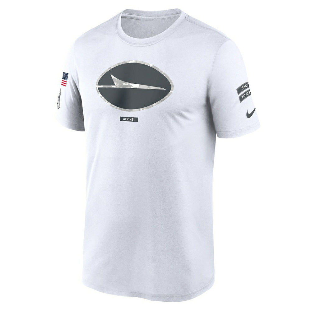 New York Jets 2024 Salute To Service Legend Performance T-Shirt - White - Nike