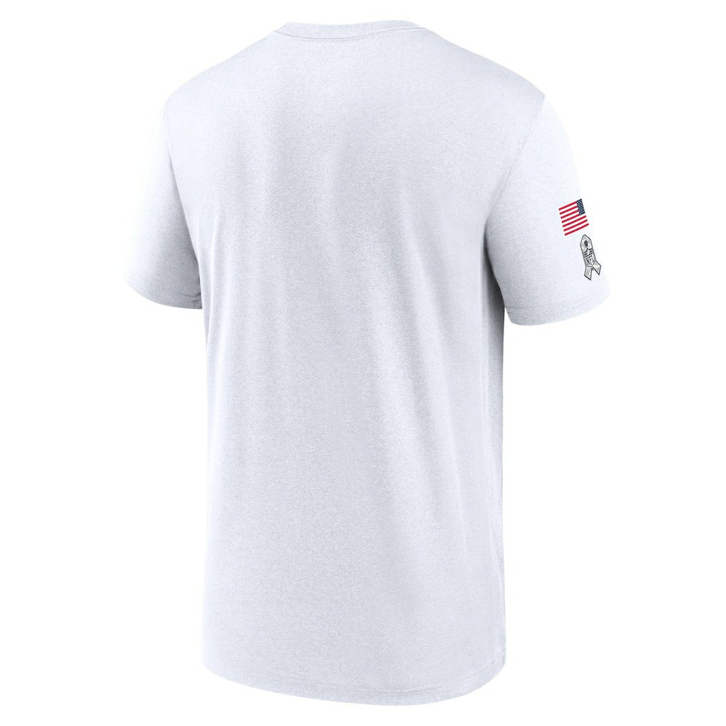 Carolina Panthers 2024 Salute To Service Legend Performance T-Shirt - White - Nike