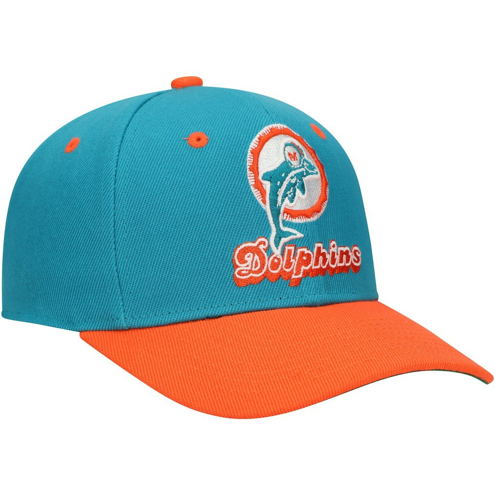 Miami Dolphins Youth All In 2.0 Adjustable Hat - Aqua - Mitchell & Ness