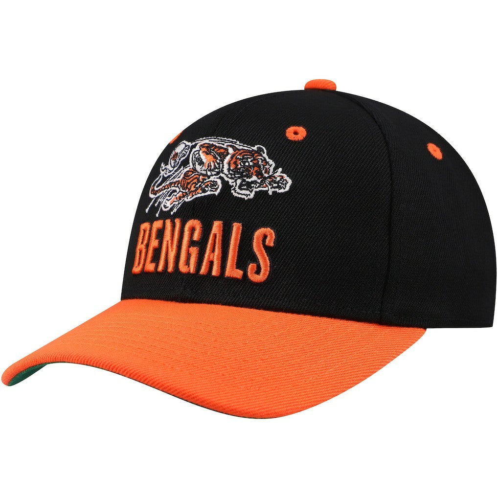 Cincinnati Bengals Youth All In 2.0 Adjustable Hat - Black - Mitchell & Ness