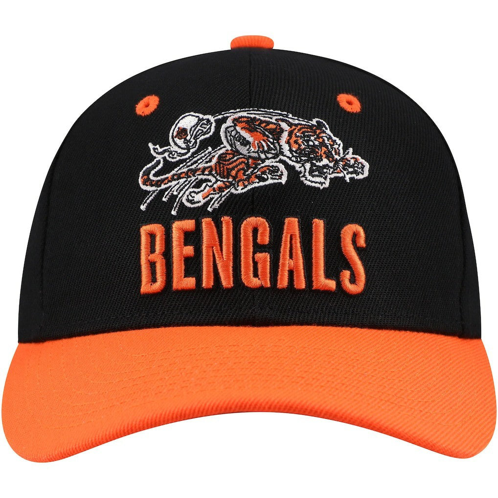 Cincinnati Bengals Youth All In 2.0 Adjustable Hat - Black - Mitchell & Ness