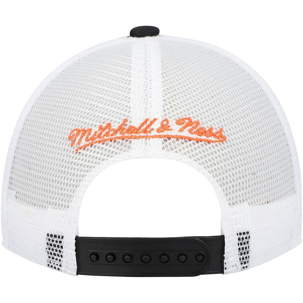 Cincinnati Bengals Youth Stripe Trucker Adjustable Hat - Black - Mitchell & Ness