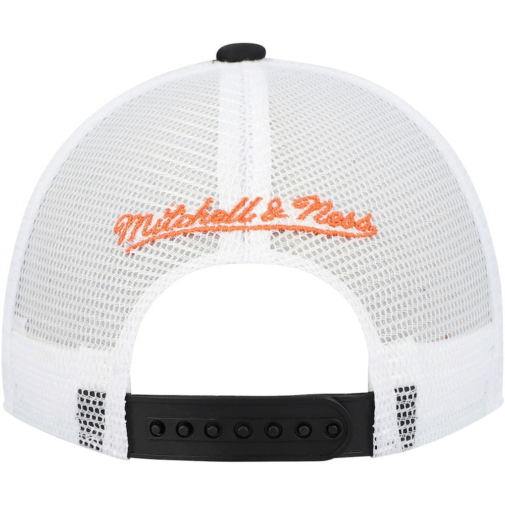 Cincinnati Bengals Youth Stripe Trucker Adjustable Hat - Black - Mitchell & Ness