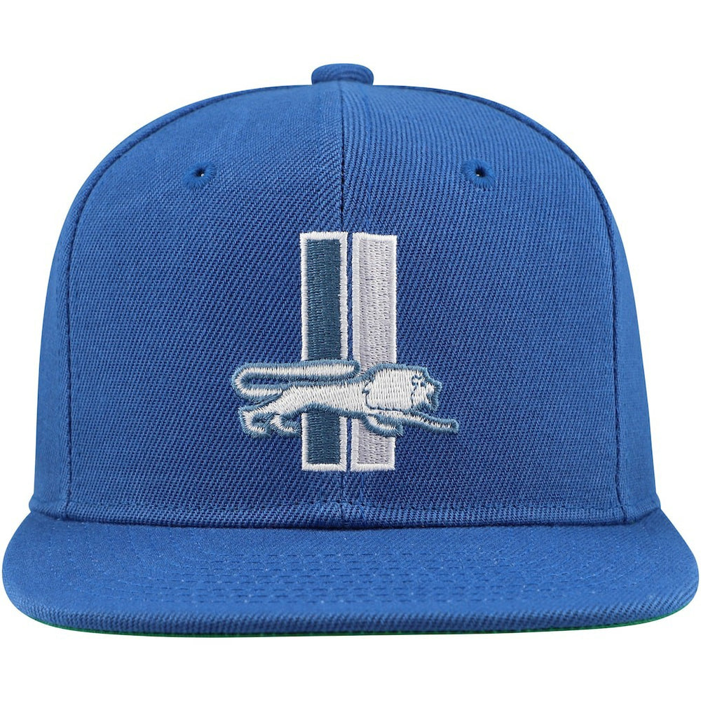 Detroit Lions Youth Gridiron Classics Ground Snapback Hat - Blue - Mitchell & Ness