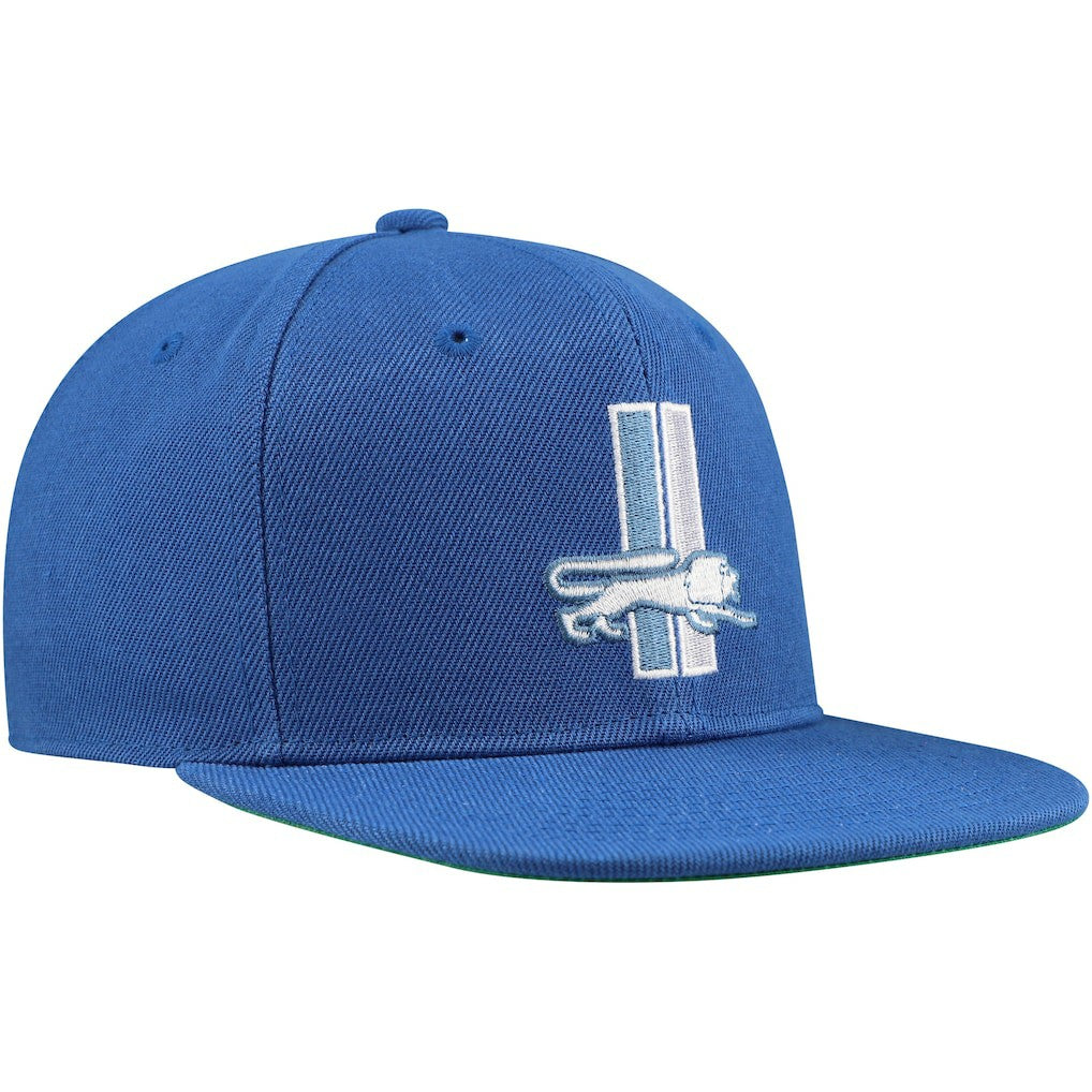 Detroit Lions Youth Gridiron Classics Ground Snapback Hat - Blue - Mitchell & Ness