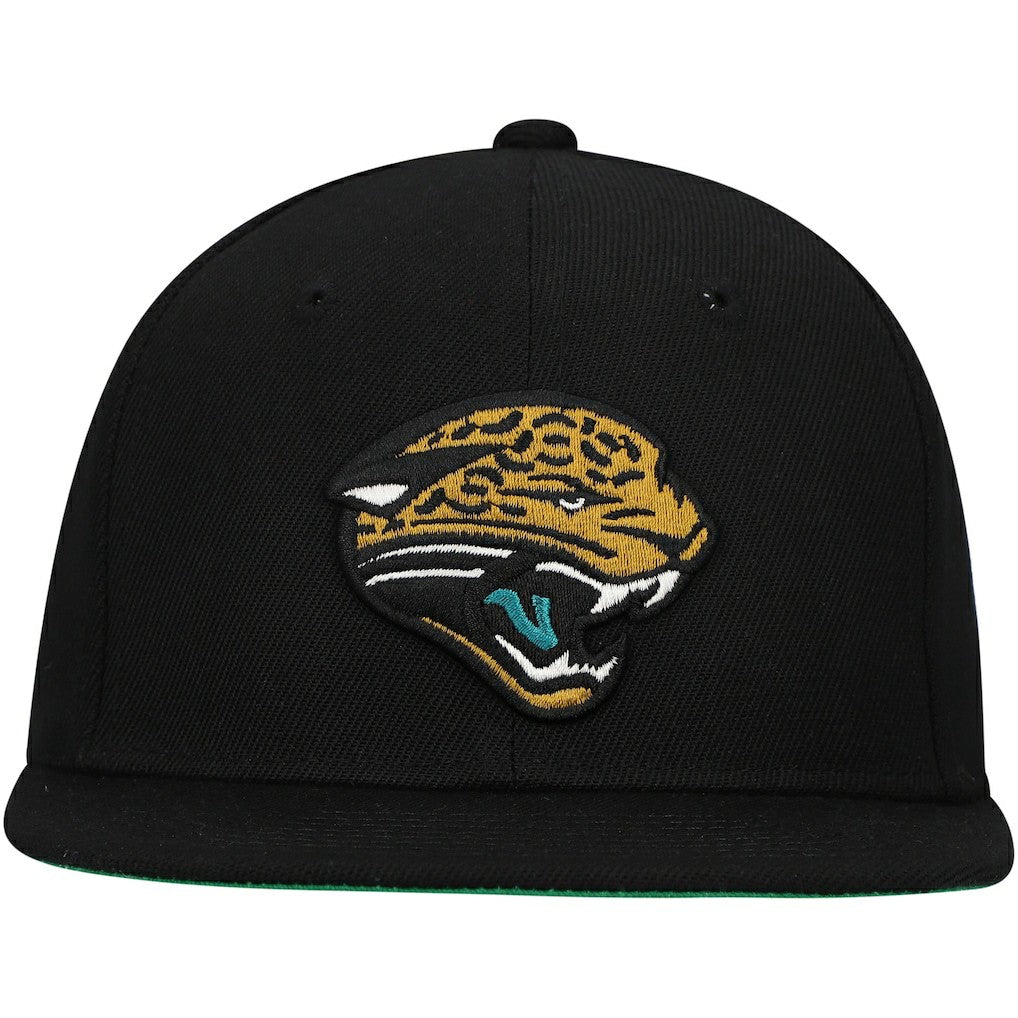 Jacksonville Jaguars Youth Gridiron Classics Ground Snapback Hat - Black - Mitchell & Ness