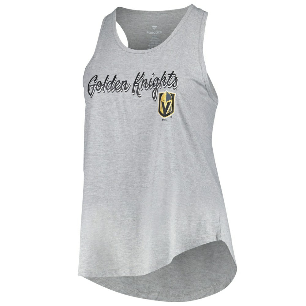 Vegas Golden Knights Fanatics Women's Plus Size Racerback Tank Top - Heather Gray | Fanatics sale