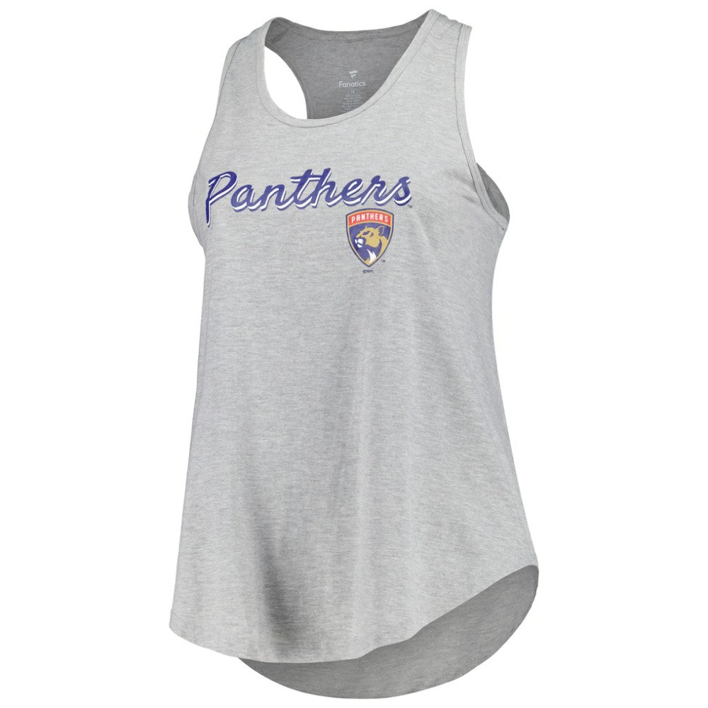 Florida Panthers Fanatics Women's Plus Size Racerback Tank Top - Heather Gray | Fanatics Clearance