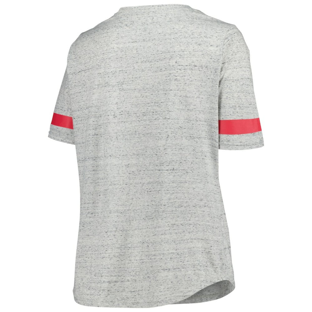 New Jersey Devils Fanatics Women's Plus Size Lace-Up T-Shirt - Heather Gray | Fanatics discount