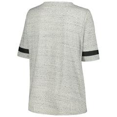 Pittsburgh Penguins Fanatics Women's Plus Size Lace-Up T-Shirt - Heather Gray | Fanatics Clearance