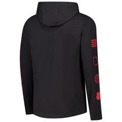 Barcelona Wordmark Long Sleeve Hoodie T-ShirtCharcoal