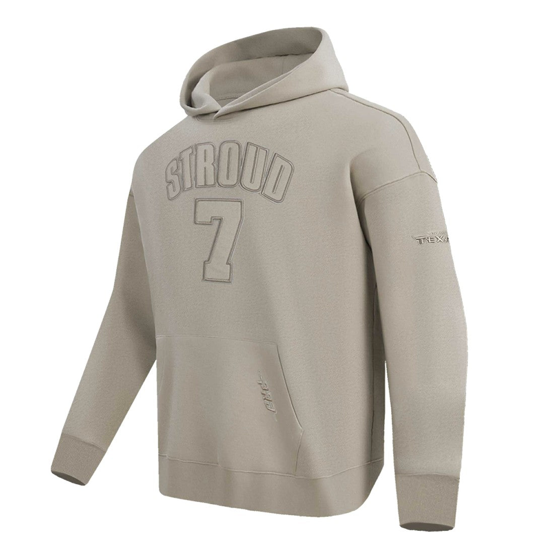 C.J. Stroud Houston Texans Pro Standard Player Name & Number Pullover Hoodie - Tan - NFL