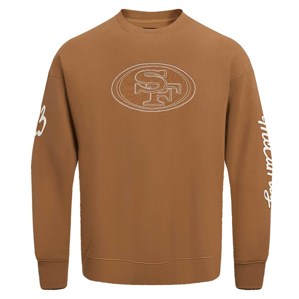 Christian McCaffrey San Francisco 49ers Pro Standard Pullover Crewneck Sweatshirt - Brown - NFL