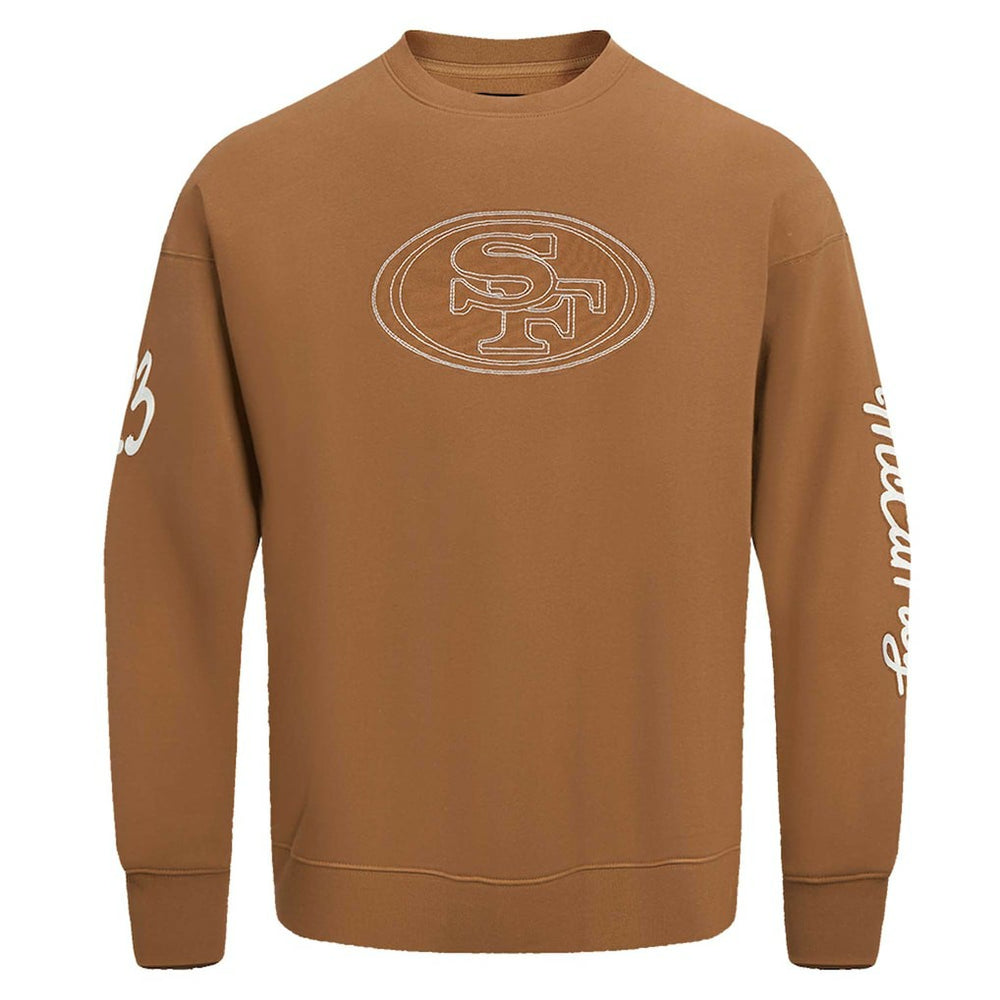 Christian McCaffrey San Francisco 49ers Pro Standard Pullover Crewneck Sweatshirt - Brown - NFL