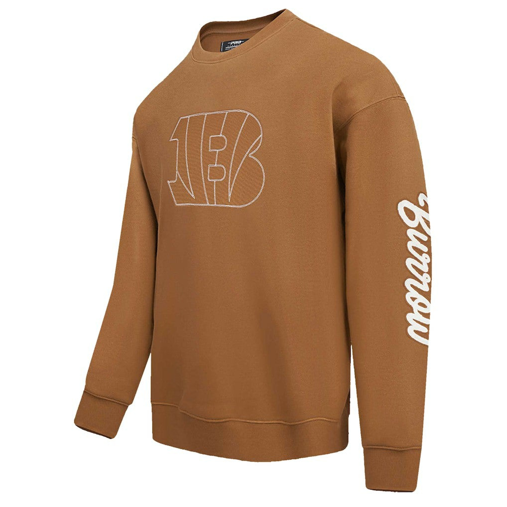 Joe Burrow Cincinnati Bengals Pro Standard Pullover Crewneck Sweatshirt - Brown - NFL