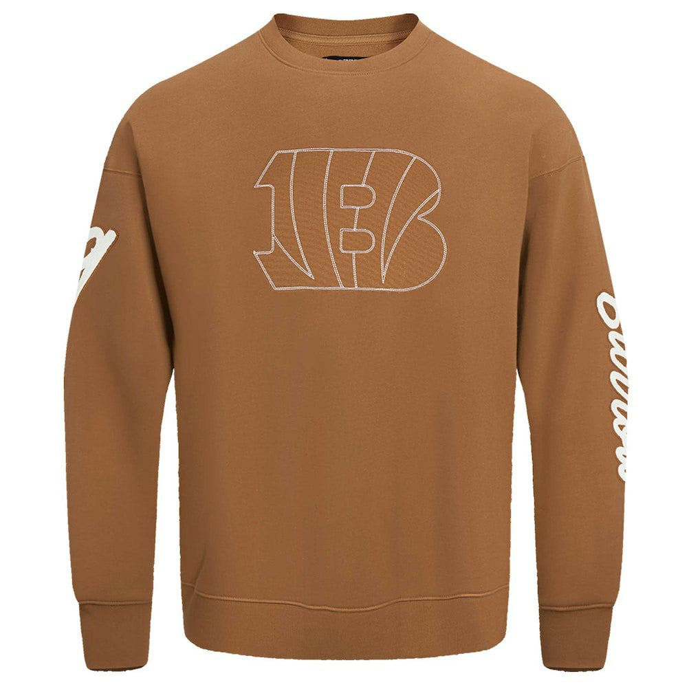 Joe Burrow Cincinnati Bengals Pro Standard Pullover Crewneck Sweatshirt - Brown - NFL