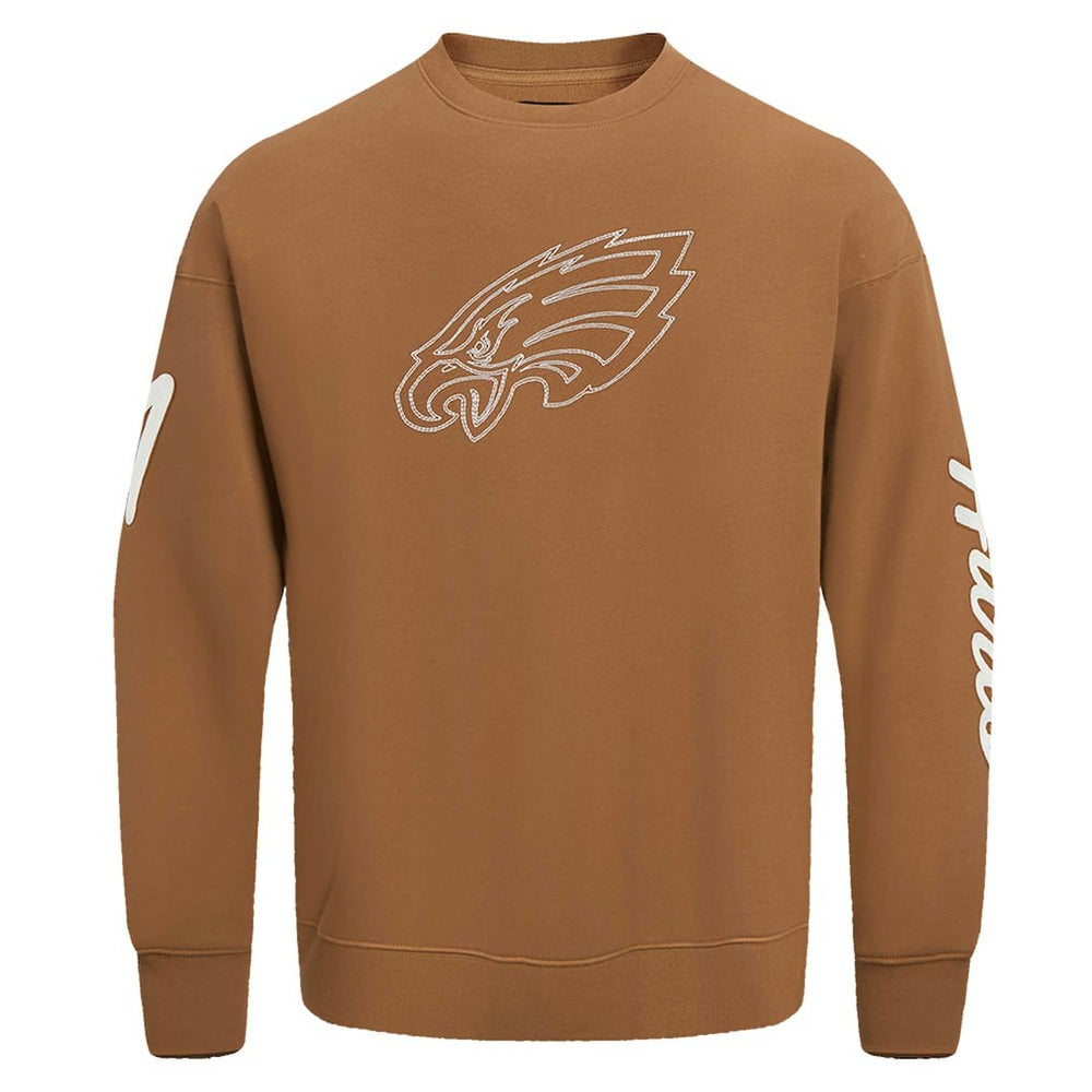 Jalen Hurts Philadelphia Eagles Pro Standard Pullover Crewneck Sweatshirt - Brown - NFL
