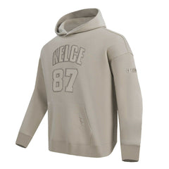 Travis Kelce Kansas City Chiefs Pro Standard Player Name & Number Pullover Hoodie - Tan - NFL