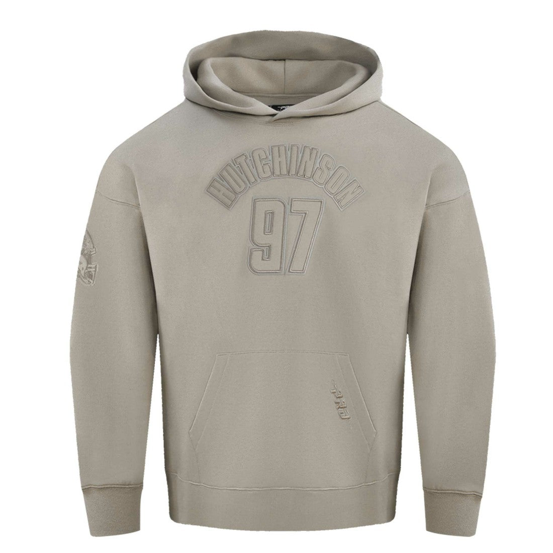 Aidan Hutchinson Detroit Lions Pro Standard Player Name & Number Pullover Hoodie - Tan - NFL