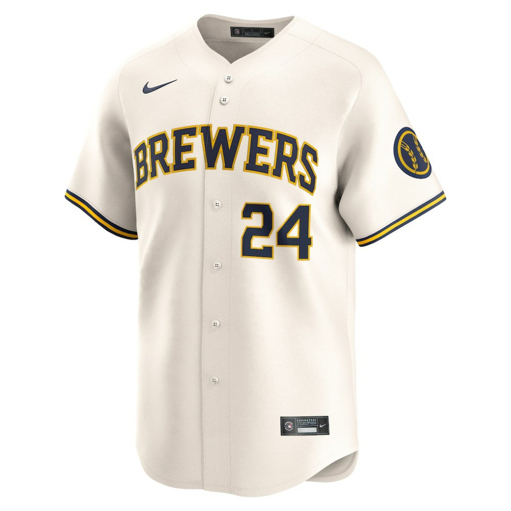 William Contreras Milwaukee Brewers Nike Home Limited Player Jersey Outlet