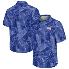 New York Giants Sport Vine Line Button-Down Shirt - Royal - Tommy Bahama
