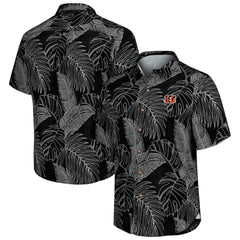 Cincinnati Bengals Sport Vine Line Button-Down Shirt - Black - Tommy Bahama