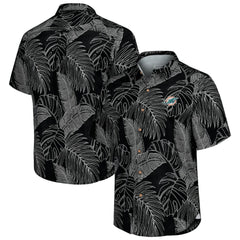 Miami Dolphins Sport Vine Line Button-Down Shirt - Black - Tommy Bahama