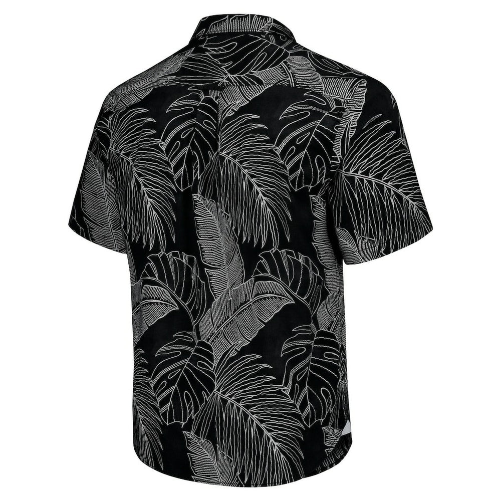 Miami Dolphins Sport Vine Line Button-Down Shirt - Black - Tommy Bahama